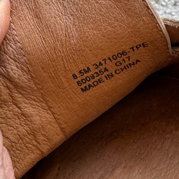 Frye Ellie Mules Shoes slip on suede leather cream tan Slip On 8.5 - Picture 4 of 9